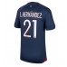 Tanie Strój piłkarski Paris Saint-Germain Lucas Hernandez #21 Koszulka Podstawowej 2023-24 Krótkie Rękawy